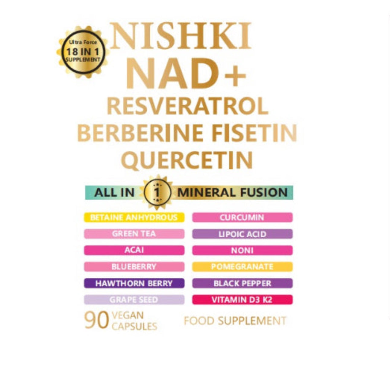 18-IN-1 NAD+ SUPER SUPPLEMENT LONGEVITY COMPLEX – UNLEASH YOUR BODY’S FULL POTENTIAL