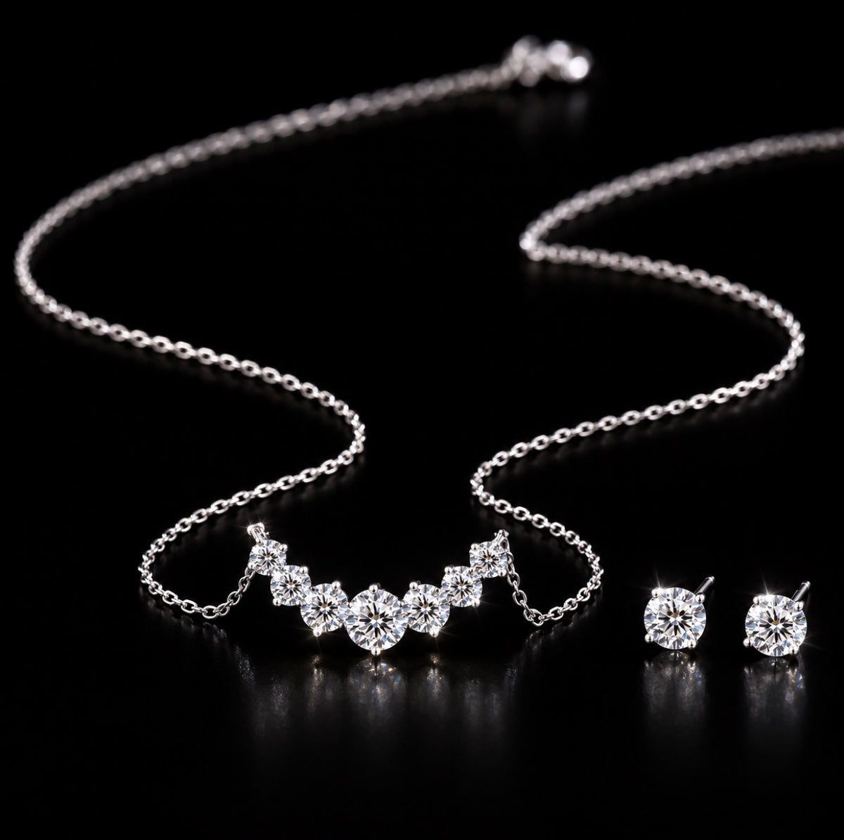 NISHKI Eternal Sparkle S925 Necklace & Earring Set