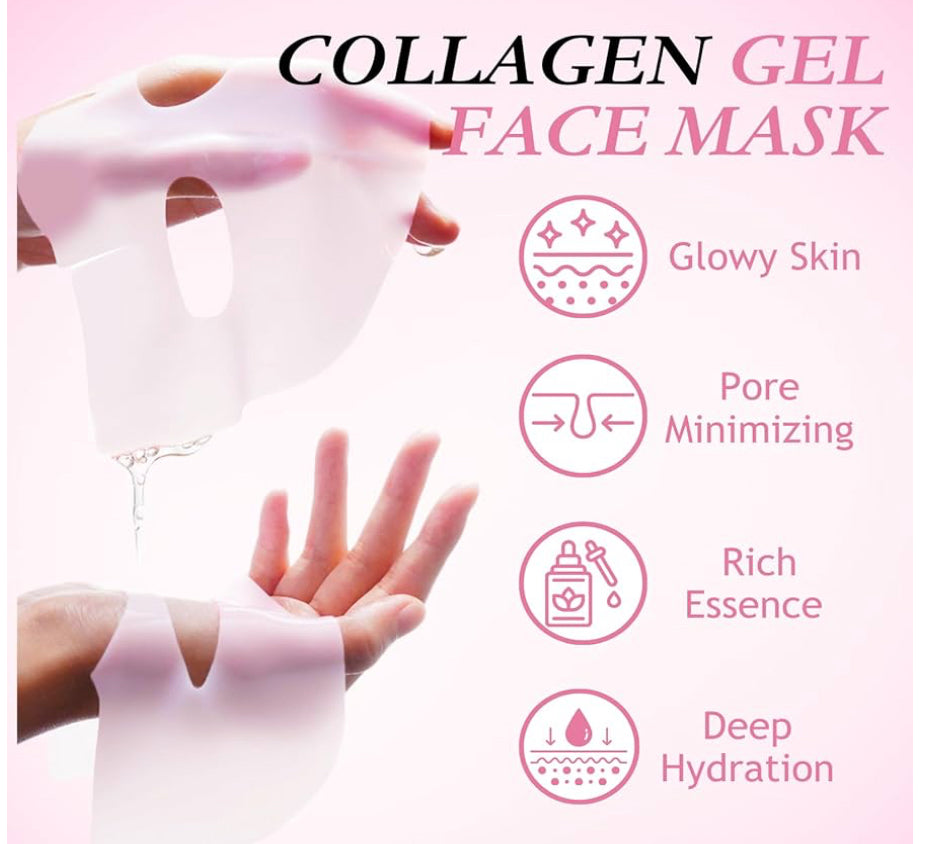 NISHKI DEEP COLLAGEN PDRN PINK GEL 5 MASKS