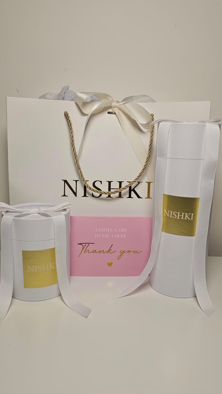 NISHKI Thank You Candle & Reed Diffuser Gift Set