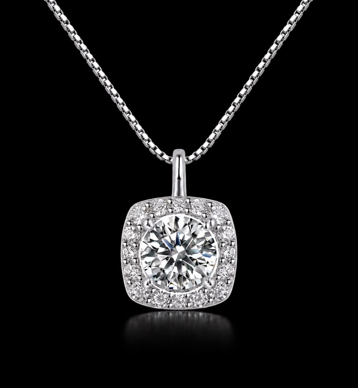 NISHKI Celeste Cushion Crystal S925 Necklace